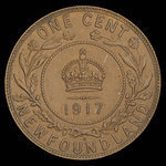 Canada, Georges V, 1 cent <br /> 1917