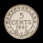 Canada, Georges VI, 5 cents <br /> 1941