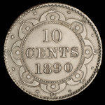 Canada, Victoria, 10 cents <br /> 1890