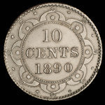 Canada, Victoria, 10 cents : 1890