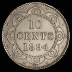 Canada, Victoria, 10 cents <br /> 1894