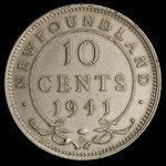 Canada, Georges VI, 10 cents <br /> 1941