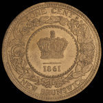 Canada, Victoria, 1 cent <br /> 1861