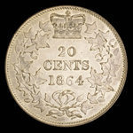 Canada, Victoria, 20 cents <br /> 1864