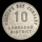 Canada, Compagnie de la Baie d'Hudson, 10 made beaver : 1946