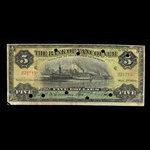Canada, Bank of Vancouver, 5 dollars <br /> 2 mai 1910