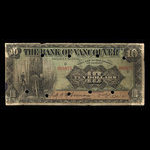 Canada, Bank of Vancouver, 10 dollars <br /> 2 mai 1910