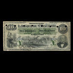 Canada, Banque de St. Hyacinthe, 10 dollars <br /> 1 juillet 1880