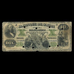 Canada, Banque de St. Jean, 10 dollars <br /> 1 avril 1881