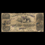 Canada, Banque du Peuple (People's Bank), 50 dollars <br /> 1 mars 1845
