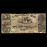 Canada, Banque du Peuple (People's Bank), 50 dollars <br /> 1 mars 1845
