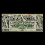 Canada, Banque du Peuple (People's Bank), 10 dollars <br /> 2 mai 1882