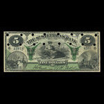 Canada, St. Stephen's Bank, 5 dollars <br /> 1 février 1892