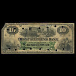 Canada, St. Stephen's Bank, 10 dollars <br /> 1 février 1892