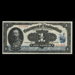 Canada, Gouvernement de Terre-Neuve, 1 dollar <br /> 2 janvier 1920