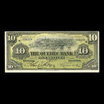 Canada, Banque de Québec, 10 dollars <br /> 1 juin 1908