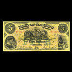Canada, Bank of Toronto (The), 5 dollars <br /> 1 octobre 1929