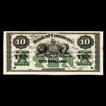 Canada, Canadian Bank of Commerce, 10 dollars <br /> 1 mai 1867