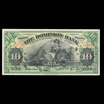 Canada, Dominion Bank, 10 dollars : 2 janvier 1925