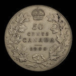 Canada, Édouard VII, 50 cents <br /> 1908