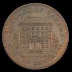 Canada, Banque de Montréal, 1 penny : 1837