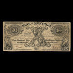 Canada, Banque de Montréal, 10 dollars <br /> 1 mai 1846
