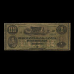 Canada, Merchants Bank of Canada (The), 4 dollars <br /> 2 mai 1870
