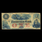 Canada, Zimmerman Bank, 1 dollar <br /> 1859