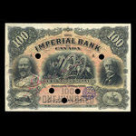 Canada, Imperial Bank of Canada, 100 dollars <br /> 2 janvier 1907