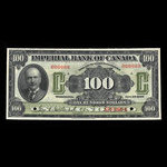 Canada, Imperial Bank of Canada, 100 dollars <br /> 1 novembre 1923