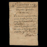 Canada, Administration coloniale française, 48 livres <br /> 1 septembre 1758