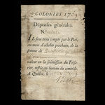 Canada, Administration coloniale française, 96 livres <br /> 1 novembre 1759