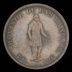 Canada, Banque de Montréal, 1/2 penny : 1844