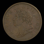 Canada, Province de la Nouvelle-Écosse, 1/2 penny <br /> 1824
