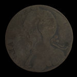 Canada, inconnu, 1/2 penny <br /> 1838