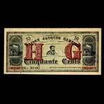 Canada, Maison Jacques Cartier, 50 cents <br /> 1915