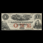 Canada, Bank of Clifton, 1 dollar <br /> 1 octobre 1859