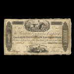 Canada, Charlotte County Bank, 3 livres(anglaise) <br /> 1 septembre 1832