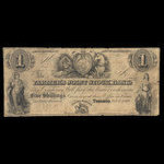 Canada, Farmer's Joint Stock Banking Co., 1 dollar <br /> 1 février 1849