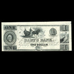 Canada, Hart's Bank, 1 dollar <br /> 1839