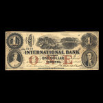 Canada, International Bank of Canada, 1 dollar <br /> 15 septembre 1858