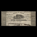 Canada, Cobourg Board of Police, 1 dollar <br /> 29 novembre 1848