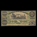 Canada, Farmers Bank of Rustico, 1 dollar <br /> 2 janvier 1872