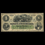 Canada, Banque d'Hochelaga, 4 piastres <br /> 2 janvier 1874