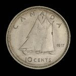 Canada, Georges VI, 10 cents : 1937