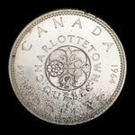 Canada, Élisabeth II, 1 dollar <br /> 1964