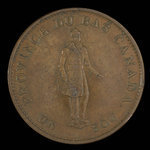 Canada, Banque de la Cité, 1/2 penny : 1837