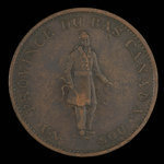 Canada, Banque de Montréal, 1/2 penny : 1837