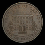 Canada, Banque de Montréal, 1 penny <br /> 1837