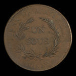 Canada, Banque de Montréal, 1 sou <br /> 1838